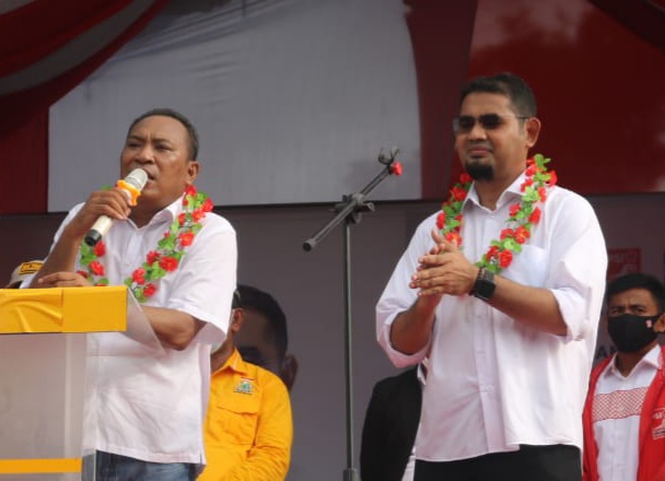 Paslon Bupati dan Wakil Bupati Halsel Usman Sidik dan Hasan Ali Bassam Kasuba. (Foto: Istimewa)