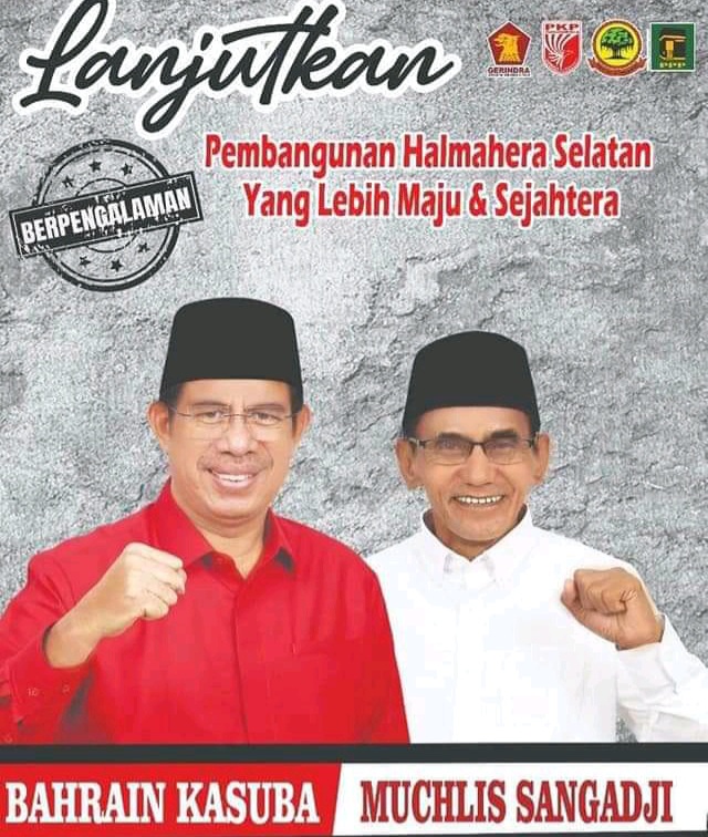 Bakal Calon Bupati dan Calon Wakil Bupati Halsel Bahrain Kasuba -- Muhlis Sangaji adalah Incumbent (petahana) pertama di Malut yang gagal maju di Pilkada serentak 2020.