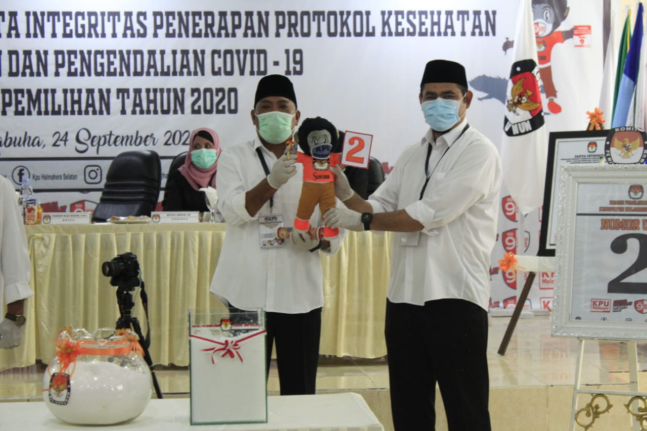 Usman Sidik dan Hasan Ali Bassam Kasuba Calon Bupati dan Calon Wakil Bupati Periode 2020-2025. (van//sc)