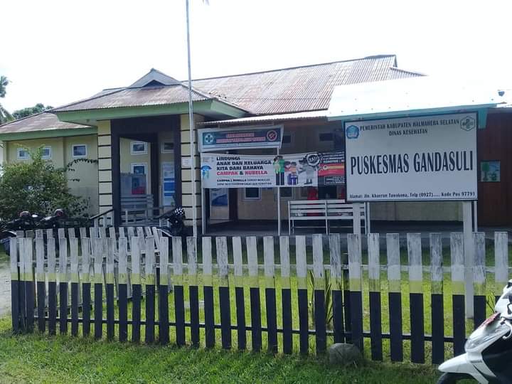 Gedung Puskesmas Gandasuli, Kecamatan Bacan Selatan.