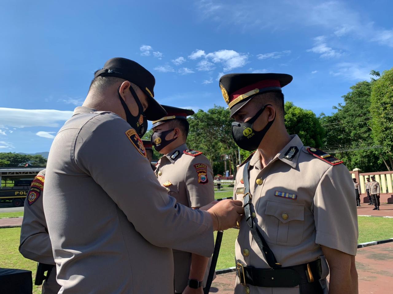 Sertijab Wakapoles Halsel, Kasat dan 5 Kapolsek Polres Halsel (ist)