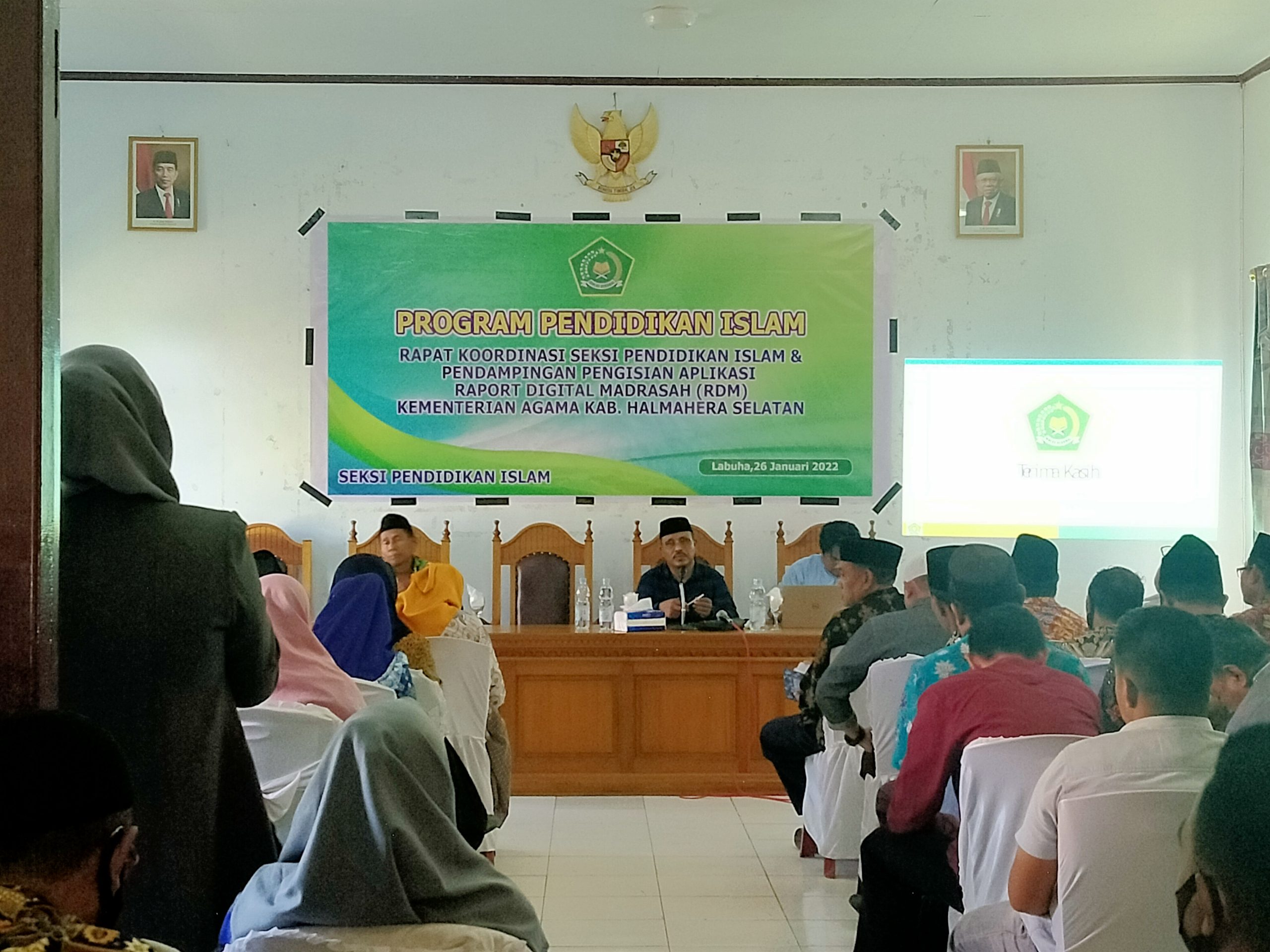 Kegiatan Rakor Pendis kemenag Halsel (foto/segmen)