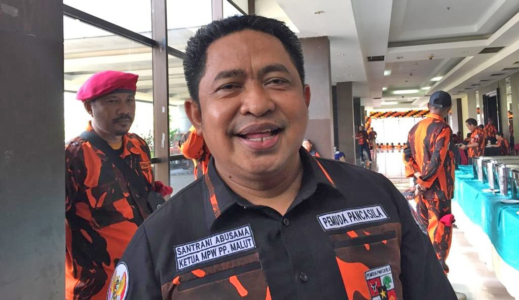 Ketua MPW Pemuda Pancasila Maluu Utara, Santrani Abusama.