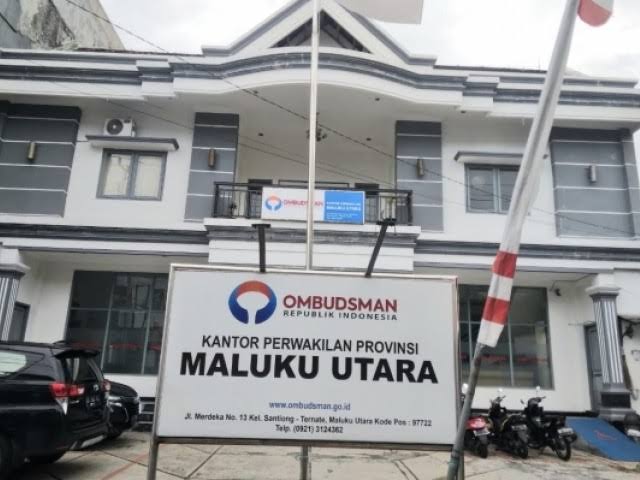 Kantor Ombudsman RI perwakilan provinsi Malut. Jl. Merdeka No.13, Santiong, Kecamatan Ternate Tengah, Kota Ternate,(foto, Ombudsman).