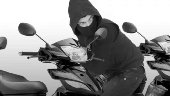 Ilustrasi maling motor (foto : Net)