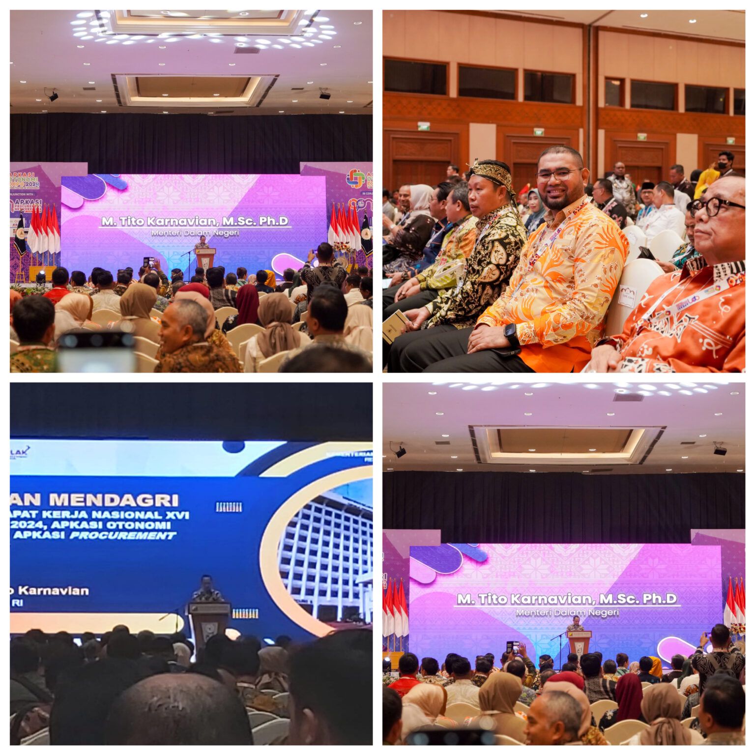 Bupati Halsel Bassam Kasuba saat hadiri acara Apkasi Otonomi Ekpo 2024 di Jakarta (Dok:Sadam)