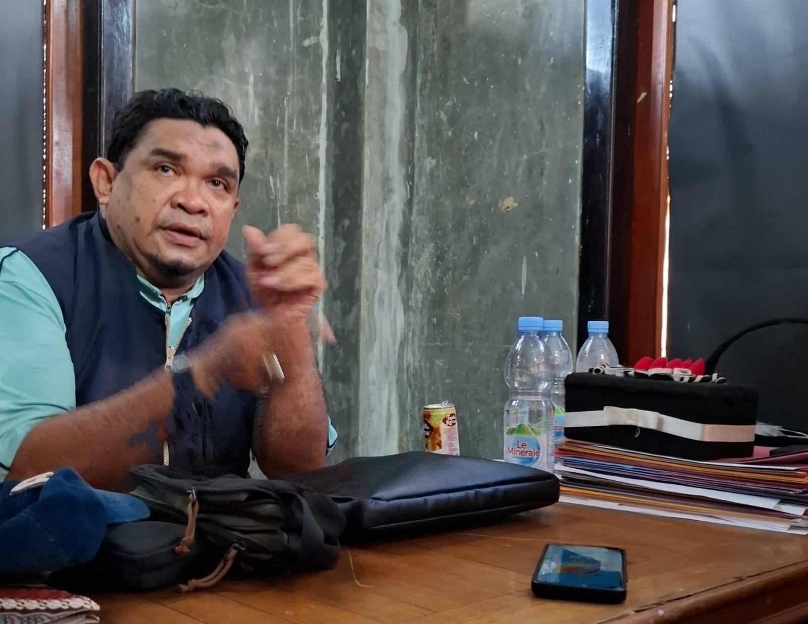 Kabid Pemdes DPMD Halsel, Dr. Iksan Mursid (Dok:Sadam)