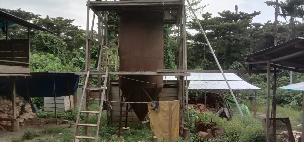 Lokasi tambang emas ilegal di Manatahan (foto//Sadam)