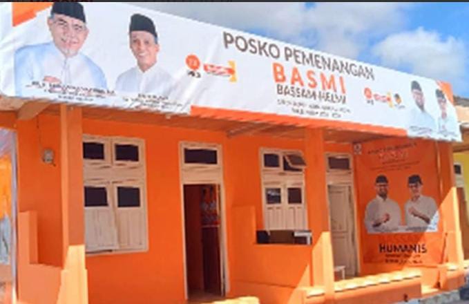 Posko Relawan BASMI di Ibu Kota Labuha Halsel (Dok//Sadam)