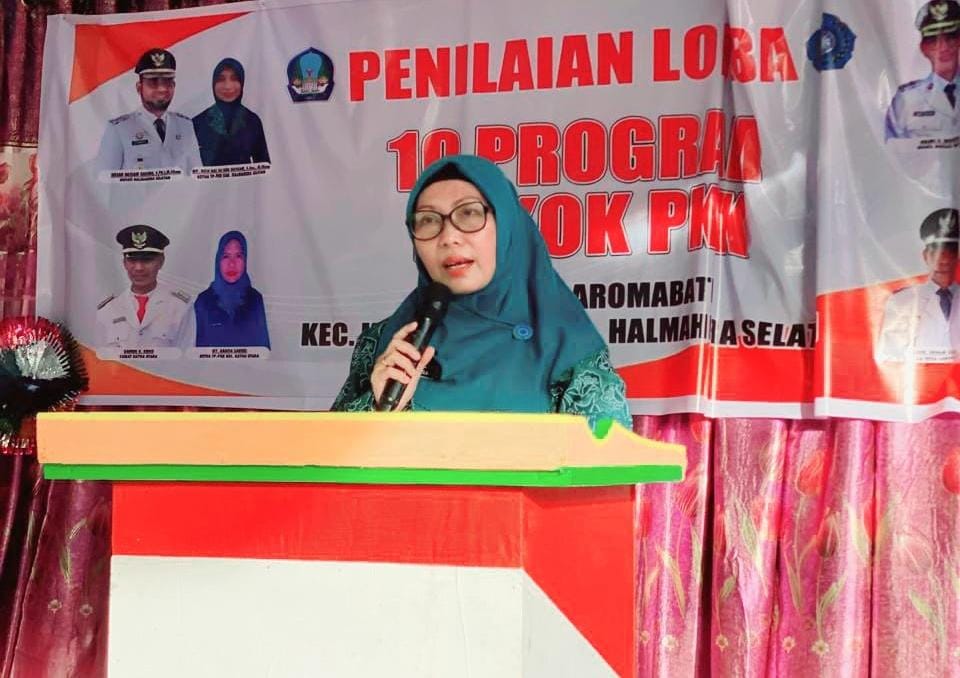 Mardiana Bopeng Istri Helmi Umar Mukhsin Wakil Bupati Halsel (dok//Dam) 