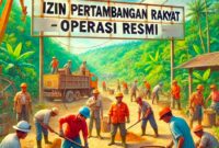 Ilustrasi Tambang Rakyat Resmi (dok//Damos)