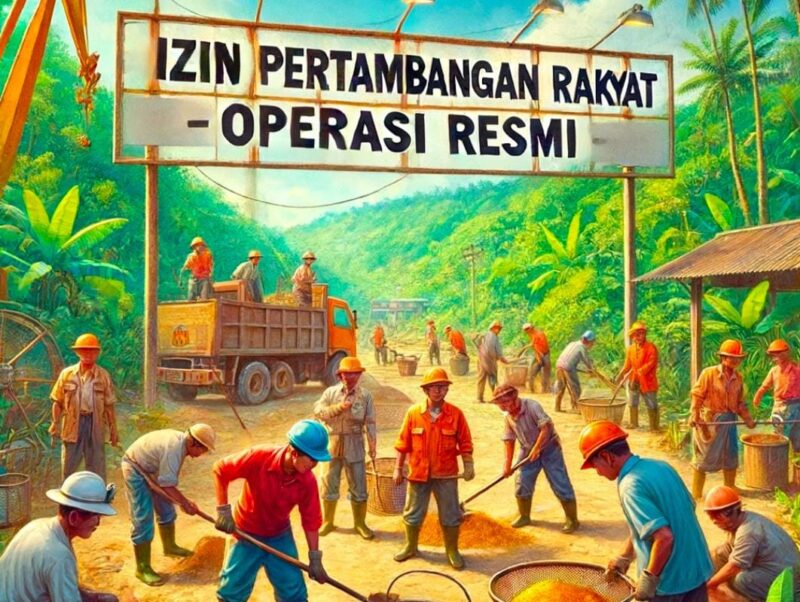 Ilustrasi Tambang Rakyat Resmi (dok//Damos)
