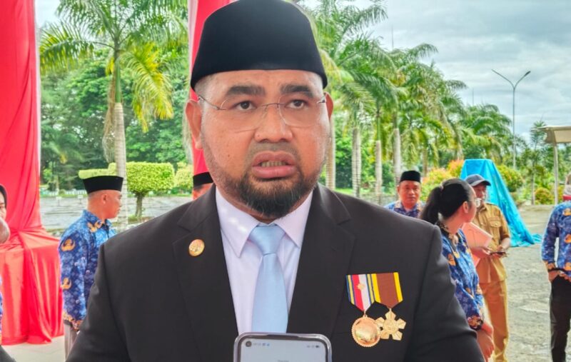 Bupati Halmahera Selatan Hasan Ali Bassam Kasuba. Foto Sadam|segmen
