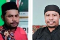 Kades Belang-belang Suaib Yunus (kanan) dan Kades Laiwui Abd Kafi (kiri). Foto Sadam|segmen