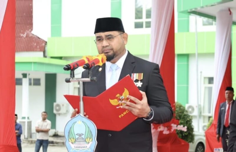 Bupati Halmahera Selatan, Hasan Ali Bassam Kasuba. Foto Sadam|Segmen