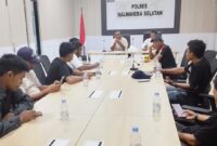 PWI Halsel sembangi Polres Halsel