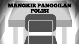 Ilustrasi terduga mangkir dari panggilan Polisi