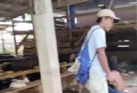 Kondisi Tambang Emas Ilegal Desa Manatahan terus beroperasi dibalik pemasangan Garis Polisi dari Polres Halsel dan Polda Malut. Foto Sadam|Segmen