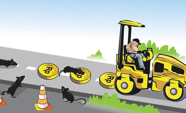 Ilustrasi Proyek Pembangunan Jalan Dikorupsi