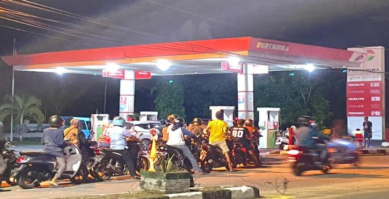 SPBU Labuha milik PT. Babang Raya. foto Sadam|Segmen