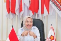 Rosita Syarif, Ketua Tunas Muda Indonesia Raya (TIDAR) Cabang Halsel. foto istimewah