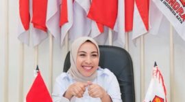 Rosita Syarif, Ketua Tunas Muda Indonesia Raya (TIDAR) Cabang Halsel. foto istimewah