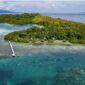 Pulau Kusu Island di Desa Kairew, Kecamatan Bacan Timur, Halmahera Selatan, Maluku Utara. foto Sadam Hadi|Segmen