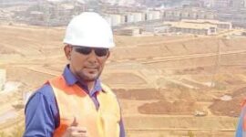 Fajri Ahmad, Kasi Perencanaan dan Pemaanfatan Hutan UPTD KPH Halsel terduga pelaku penjual tanah topsoil. foto Istimewah
