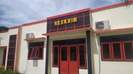 Kantor Sat-Reskrim Polres Halmahera Selatan. foto Sadam Hadi|Segmen