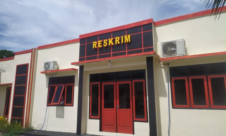 Kantor Sat-Reskrim Polres Halmahera Selatan. foto Sadam Hadi|Segmen