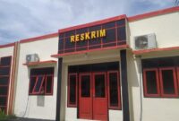 Kantor Satreskrim Polres Halmahera Selatan. Foto Sadam Hadi|Segmen
