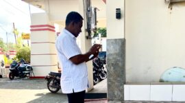 Kadis Pariwisata Halsel Ali Dano Hasan saat mendatangi Ditreskrimum Polda Malut, Kamis 20 Agustus 2026. Foto Sadam Hadi|Segmen