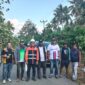 DPUPR Halsel gandeng Persatuan Wartawan Indoensia lakukan pemeriksaan jalan Tawa-Songa usai dilintasi alat berat Excavator PT Intim Kara. Foto Sadam Hadi|Segmen