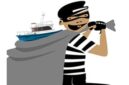 Ilustrasi Pencurian Kapal Tongkang