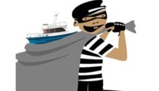 Ilustrasi Pencurian Kapal Tongkang
