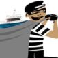 Ilustrasi Pencurian Kapal Tongkang